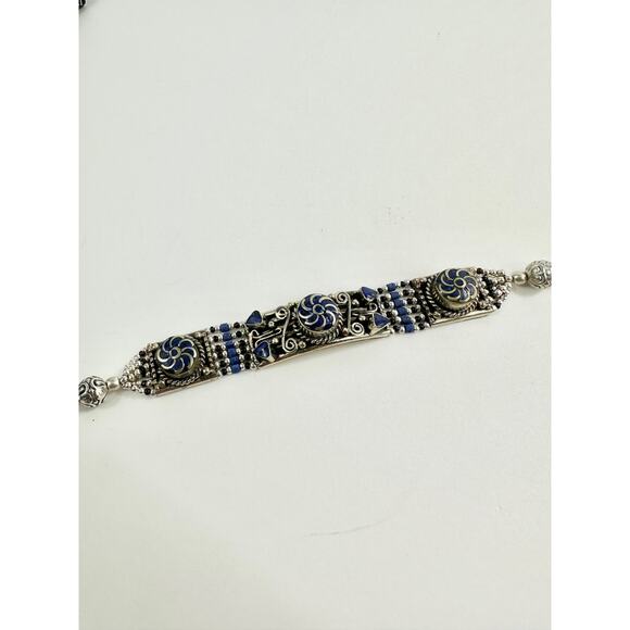 Tibetan Silver Bracelet Handmade Boho - Picture 2 of 7